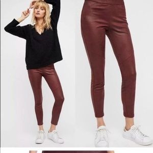 Free People Midnight Vegan Faux Suede Leggings